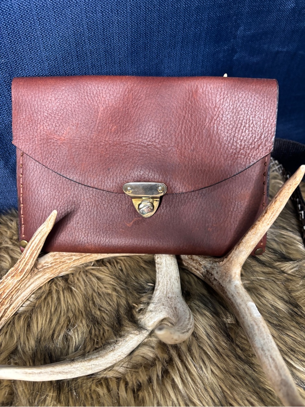 Leather Crossbody Bag in Brown - Classic Men's Satchel
